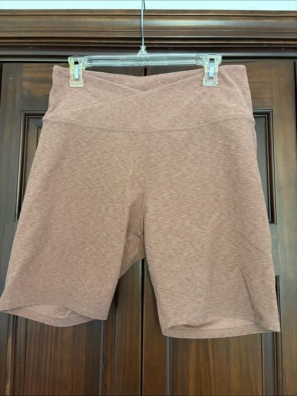 Maurices Mauve Heathered Pink Bike Shorts